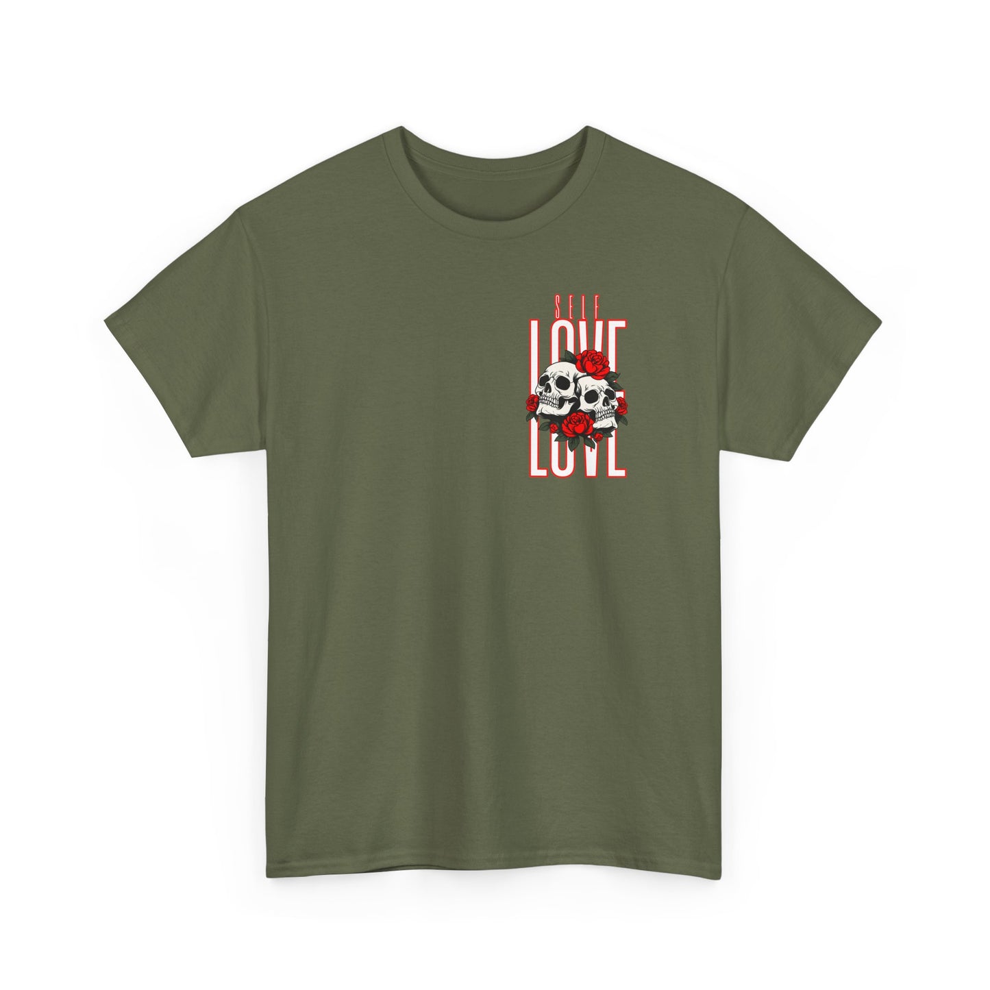 Unisex Heavy Cotton Tee - 'I Got My Back' & Love Design