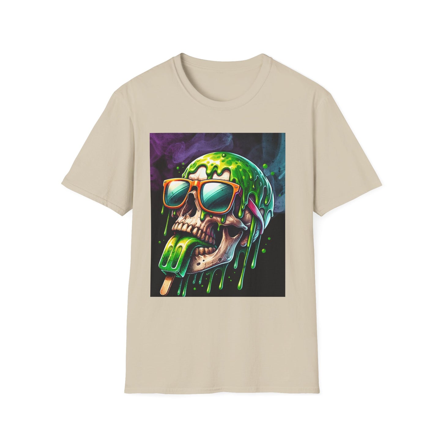 Skull Ice Cream Graphic T-Shirt – Fun Unisex Summer Tee