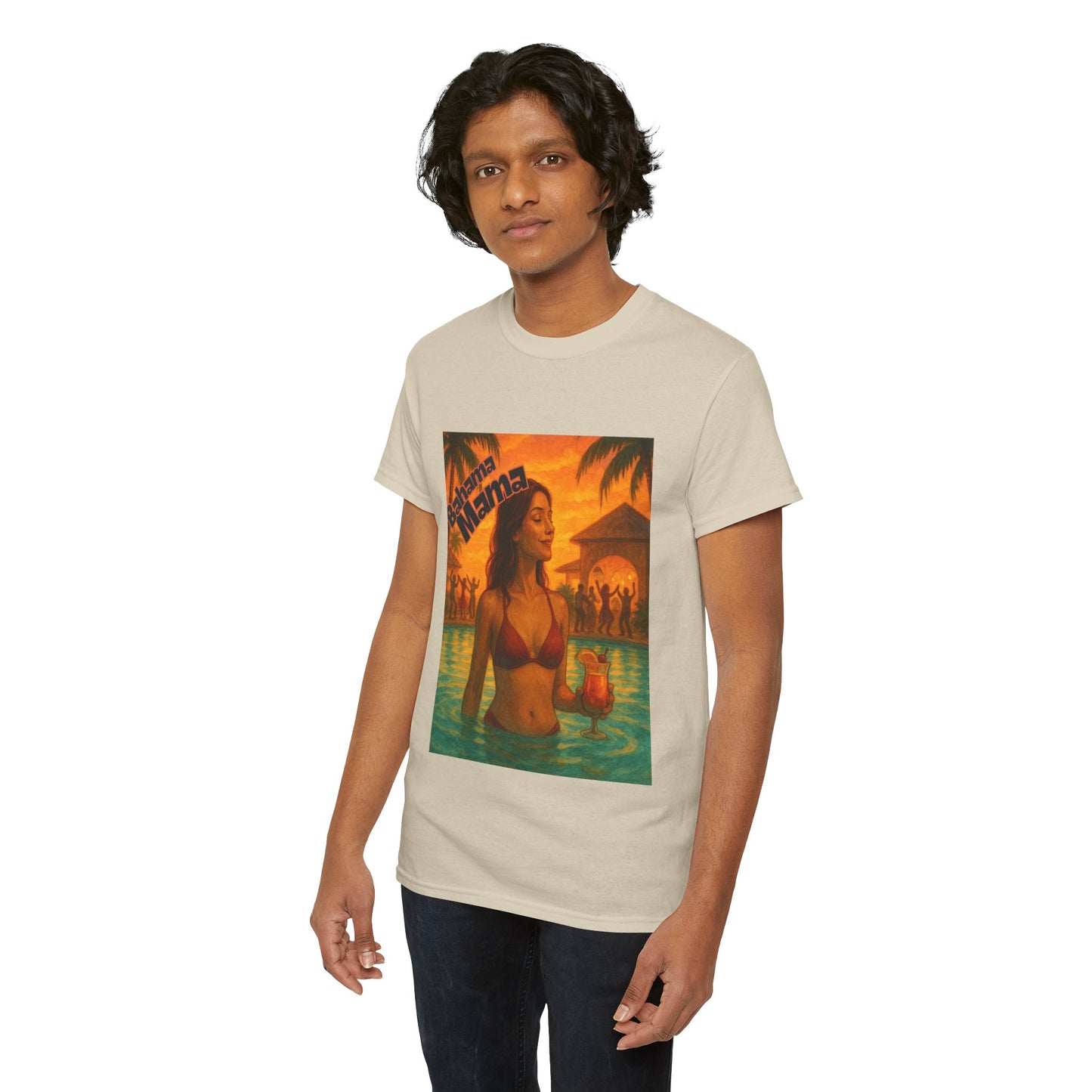Beach Vibes Unisex Heavy Cotton Tee - Tropical Mama Design