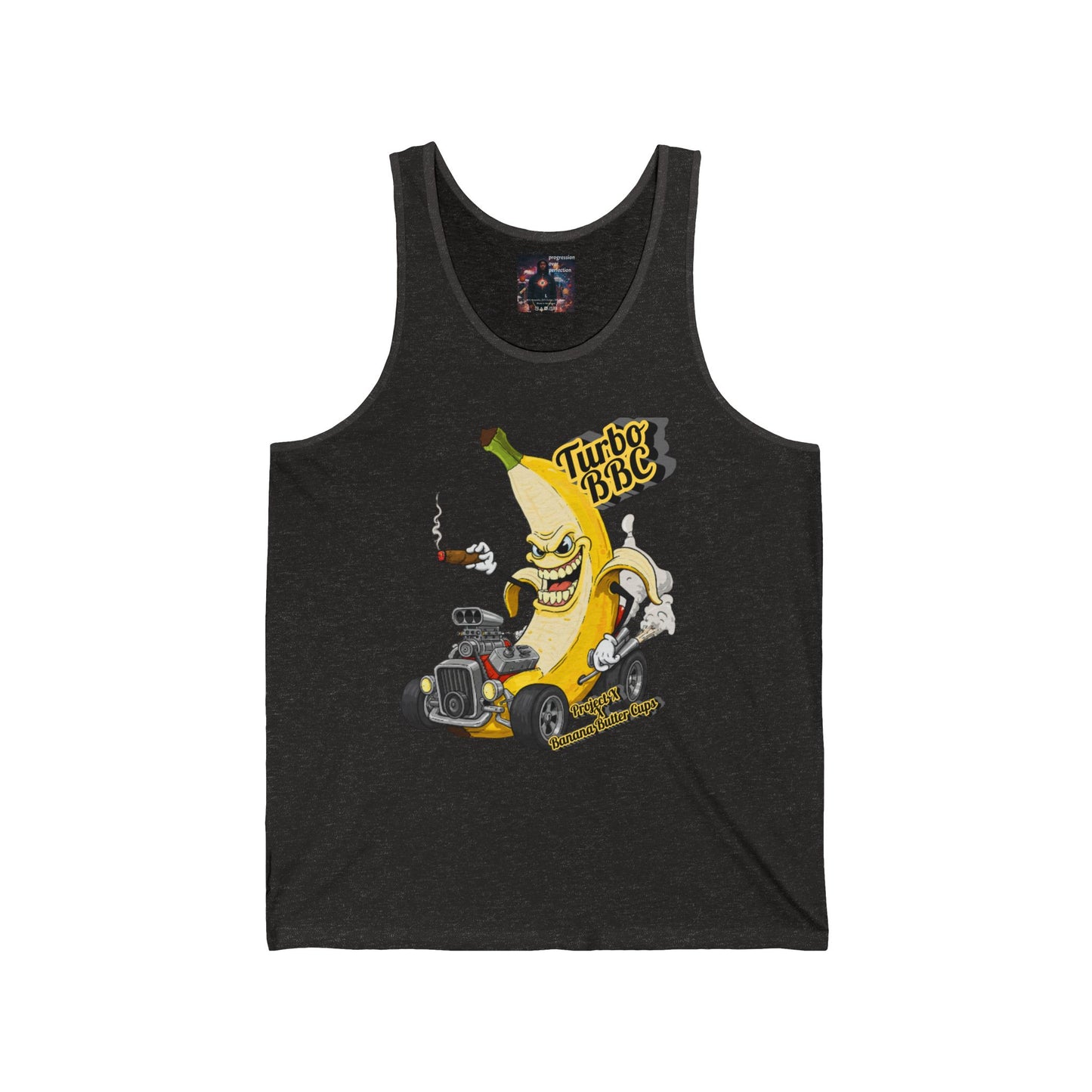 Turbo BBC Banana Unisex Jersey Tank - Fun Summer Graphic Tee