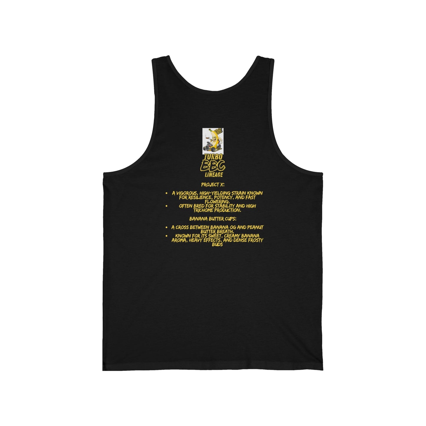 Turbo BBC Banana Unisex Jersey Tank - Fun Summer Graphic Tee
