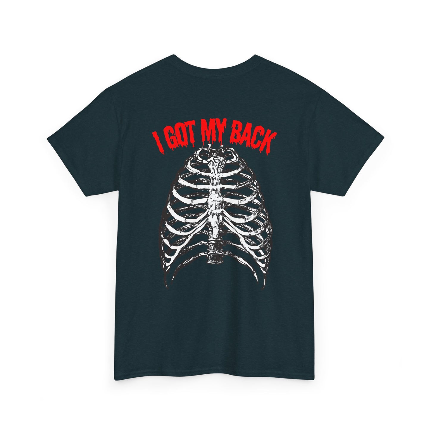 Unisex Heavy Cotton Tee - 'I Got My Back' & Love Design