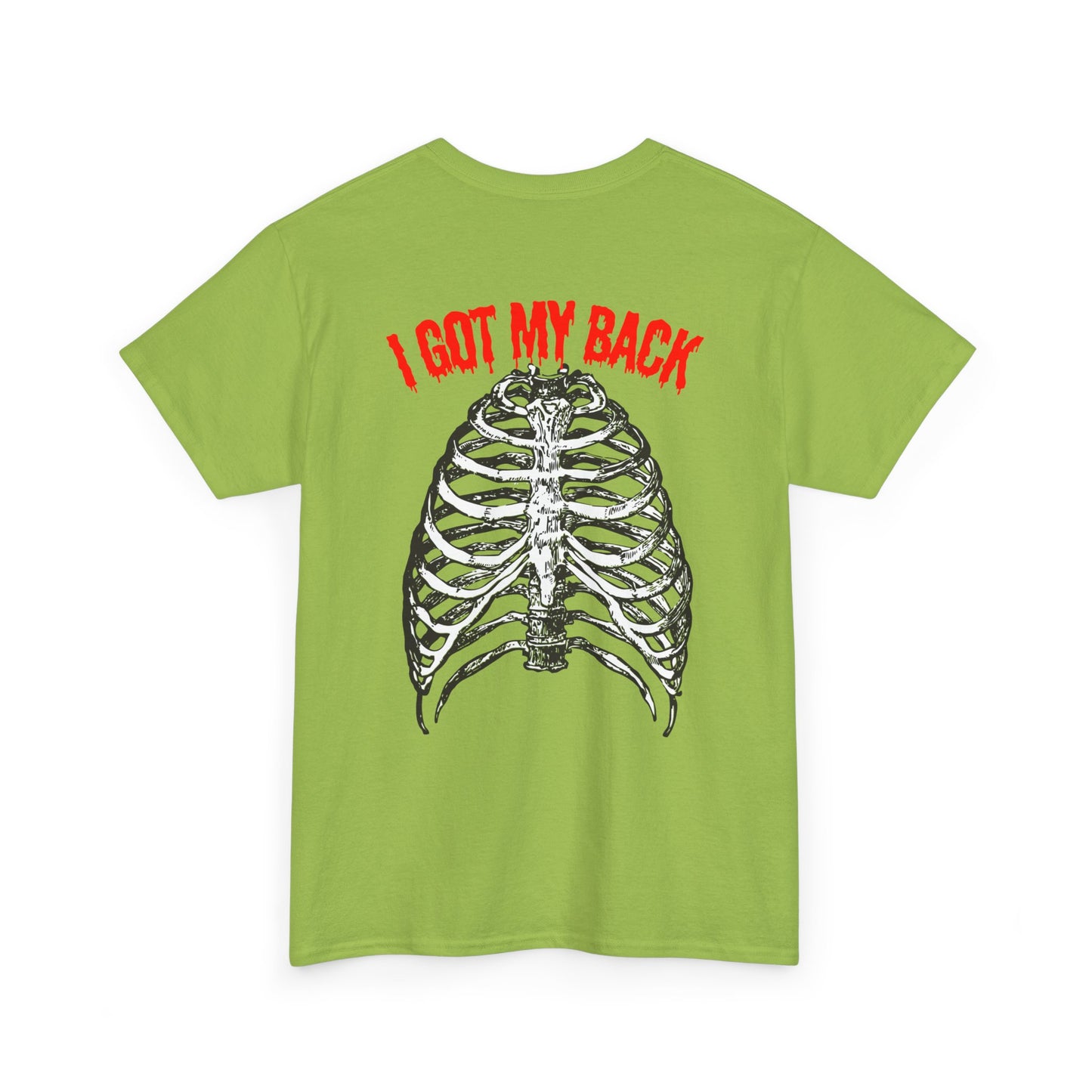 Unisex Heavy Cotton Tee - 'I Got My Back' & Love Design