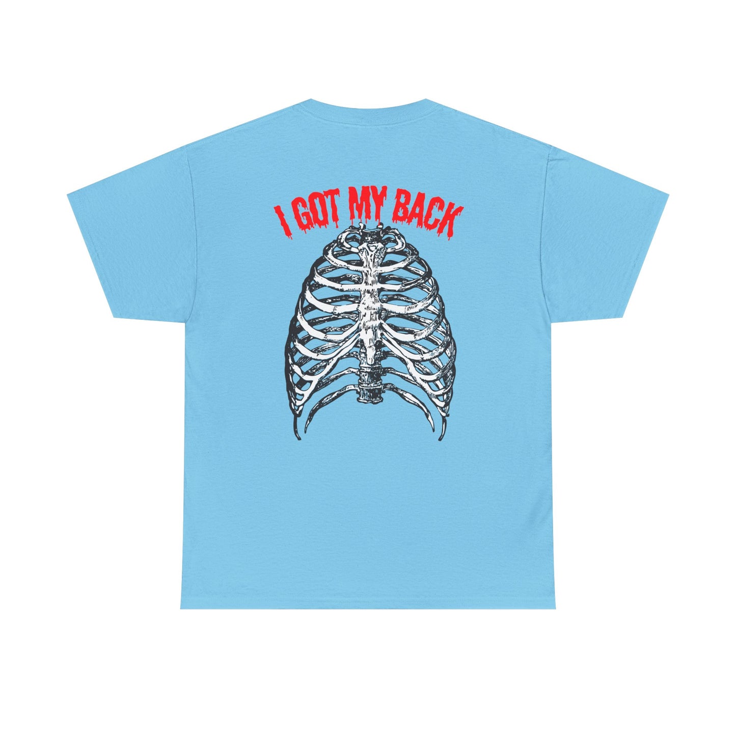 Unisex Heavy Cotton Tee - 'I Got My Back' & Love Design