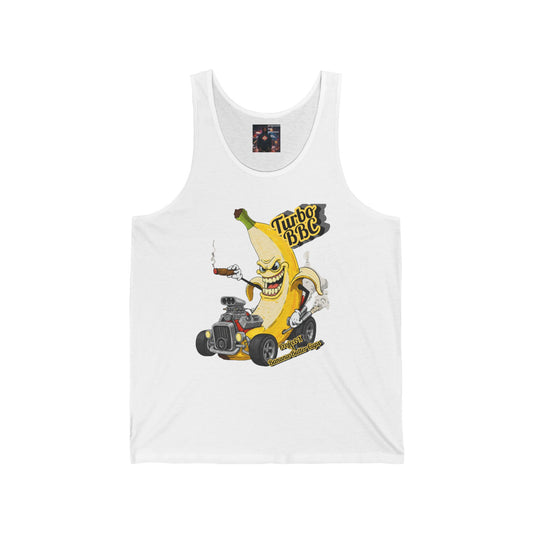 Turbo BBC Banana Unisex Jersey Tank - Fun Summer Graphic Tee