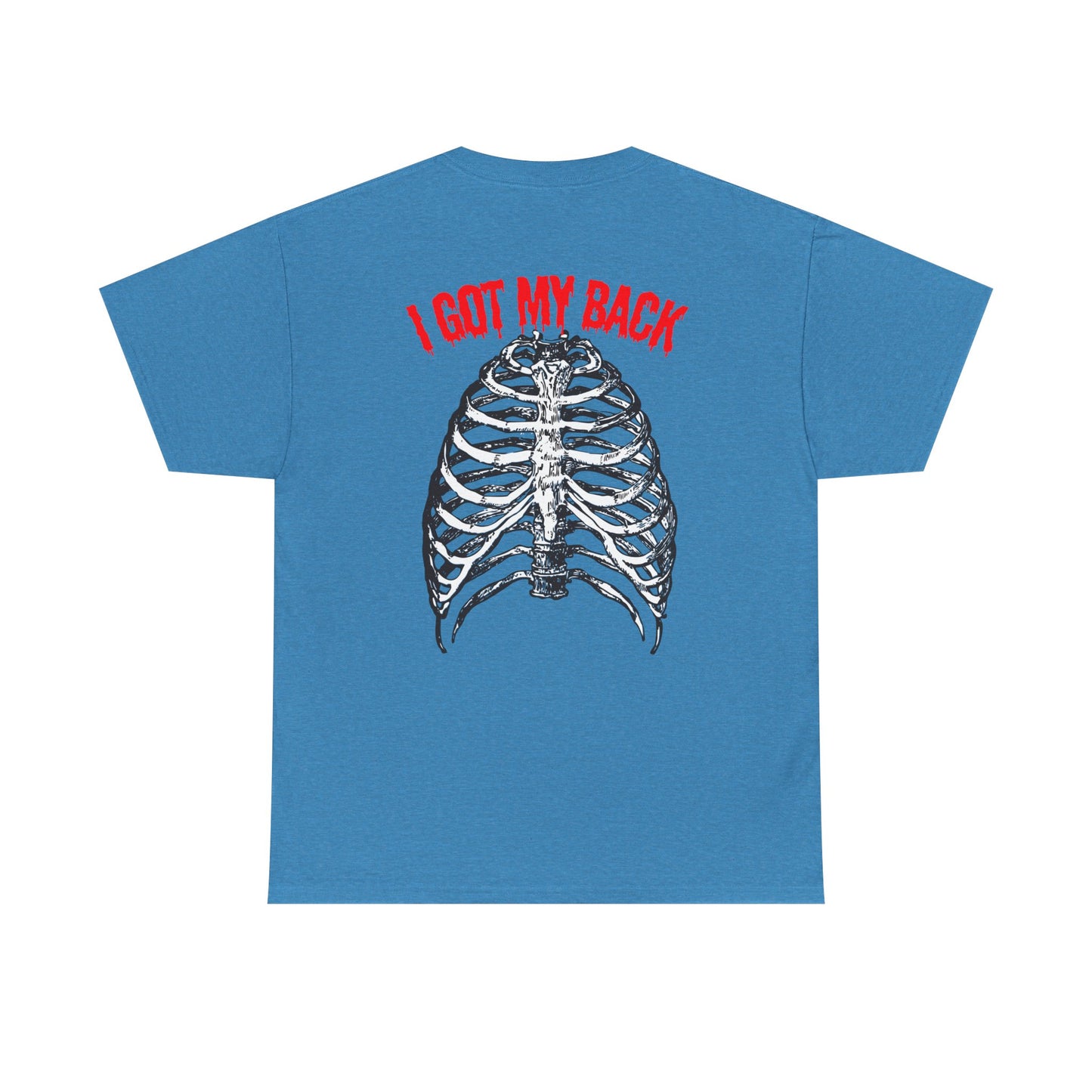 Unisex Heavy Cotton Tee - 'I Got My Back' & Love Design