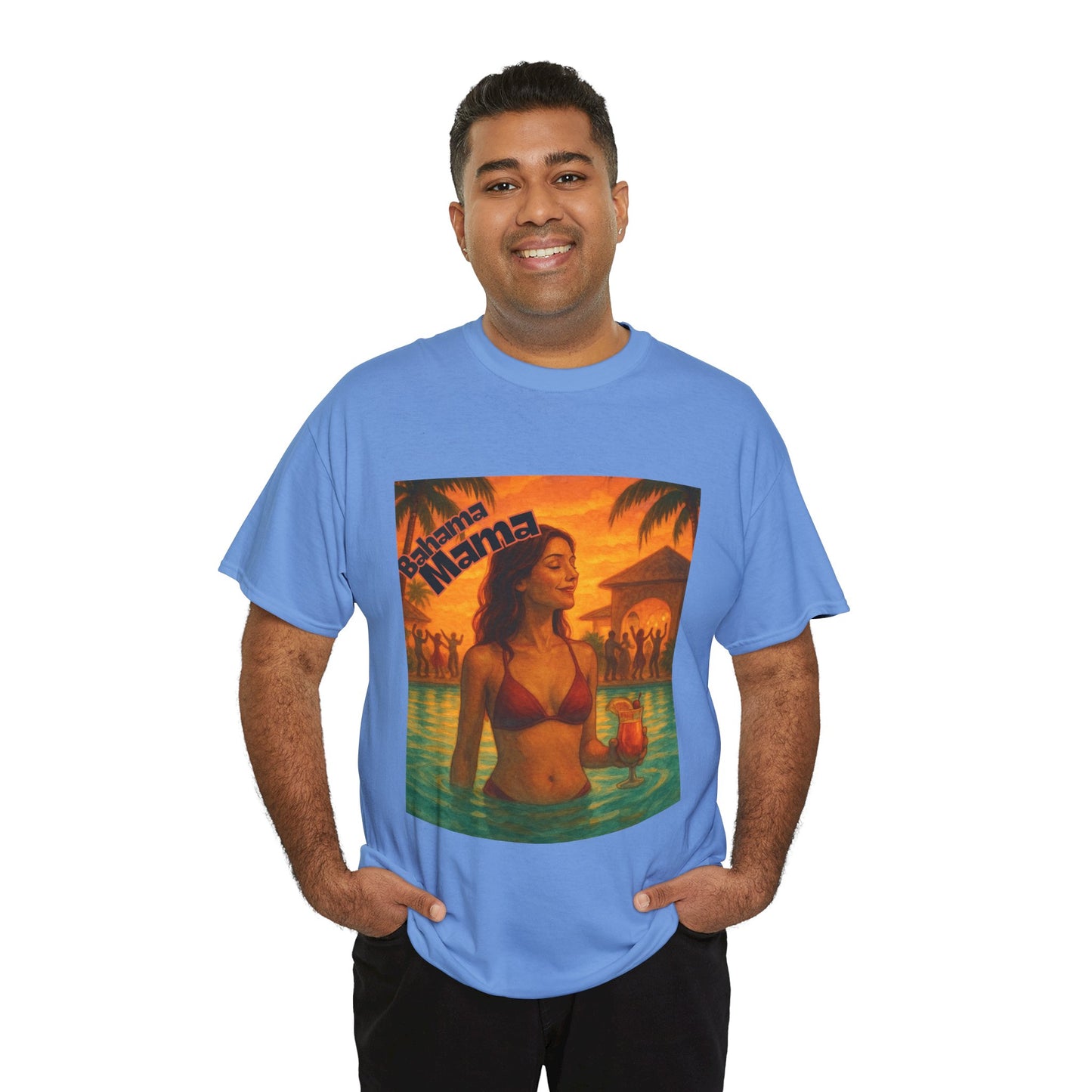 Beach Vibes Unisex Heavy Cotton Tee - Tropical Mama Design