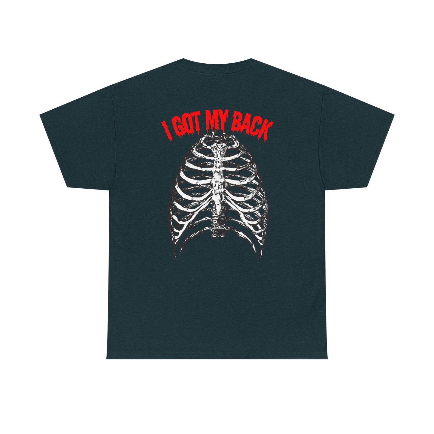 Unisex Heavy Cotton Tee - 'I Got My Back' & Love Design