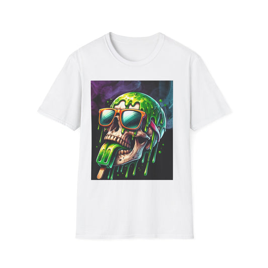 Skull Ice Cream Graphic T-Shirt – Fun Unisex Summer Tee