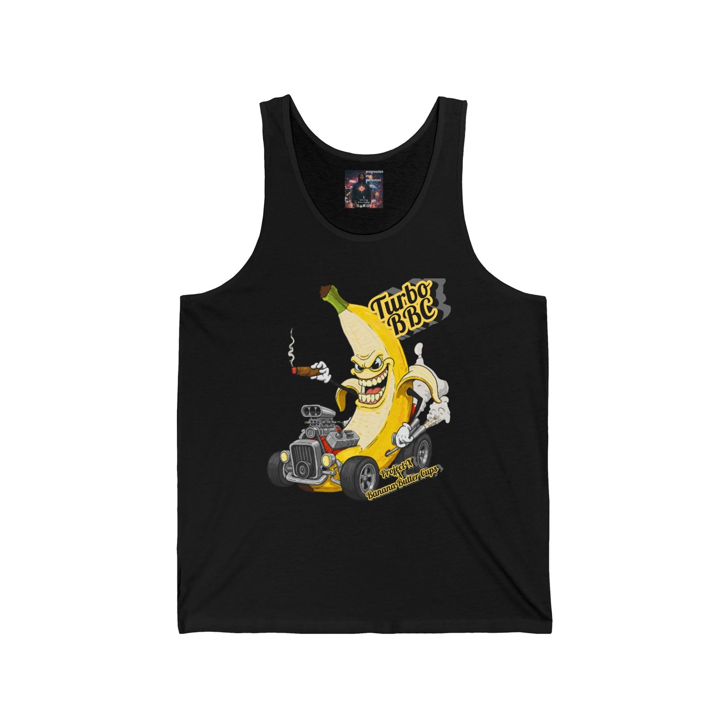 Turbo BBC Banana Unisex Jersey Tank - Fun Summer Graphic Tee
